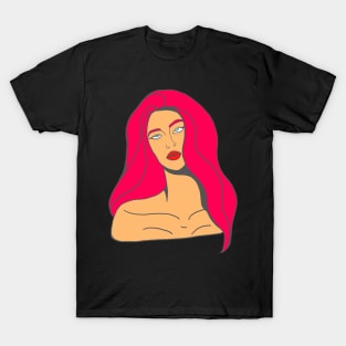 Girl with pink hair T-Shirt